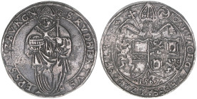 Johann Jakob Khuen von Belasi 1560-1586
Erzbistum Salzburg. 1/2 Taler, 1567. selten
Salzburg
14,22g
Zöttl 658, Probszt 554
ss/vz