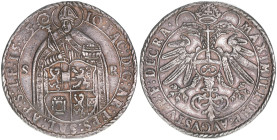 Johann Jakob Khuen von Belasi 1560-1586
Erzbistum Salzburg. Guldentaler, 1575. selten
Salzburg
24,54g
Zöttl 636, Probszt 581
ss/vz