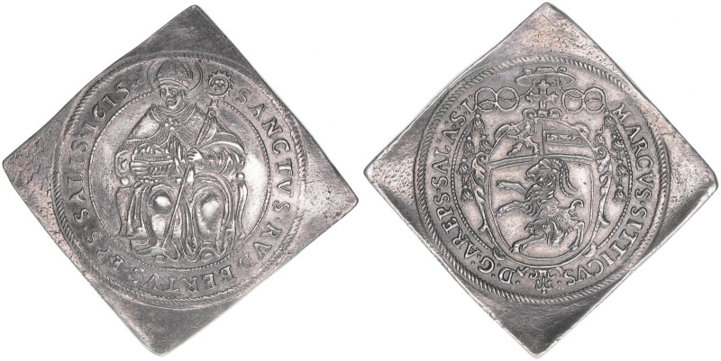 Markus Sittikus 1612-1619
Erzbistum Salzburg. 1/2 Talerklippe, 1615. sehr selten...