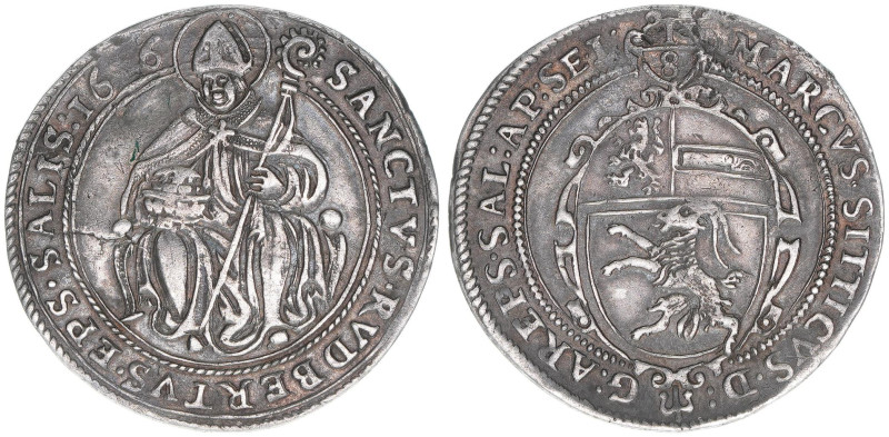 Markus Sittikus 1612-1619
Erzbistum Salzburg. 1/8 Taler, 1616. äußerst selten
Sa...