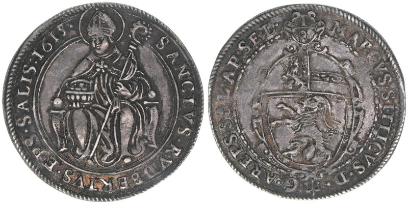 Markus Sittikus 1612-1619
Erzbistum Salzburg. 1/8 Taler, 1615. äußerst selten
Sa...