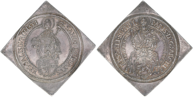 Paris Graf Lodron 1619-1653
Erzbistum Salzburg. Talerklippe, 1631. sehr selten
S...