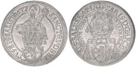 Paris Graf Lodron 1619-1653
Erzbistum Salzburg. Taler, 1637. Salzburg
28,60g
Zöttl 1488, Probszt 1215
vz+