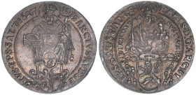 Paris Graf Lodron 1619-1653
Erzbistum Salzburg. 1/6 Taler, 1627. Salzburg
4,86g
Zöttl 1572, Probszt 1278
vz+