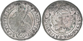 Paris Graf Lodron 1619-1653
Erzbistum Salzburg. 60 Kipperkreuzer, 1622. sehr selten - für eine Kippermünze überdurchschnittliche Erhaltung!
Salzburg
1...