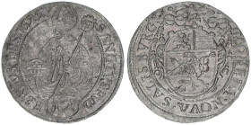 Paris Graf Lodron 1619-1653
Erzbistum Salzburg. 12 Kipperkreuzer, 1622. sehr selten
Salzburg
1,62g
Zöttl 1730, Probszt 1417
ss+