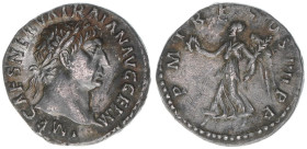 Traianus 98-117
Römisches Reich - Kaiserzeit. Denar. P M TR P COS IIII P P
Rom
3,25g
Kampmann 27.49
vz-
