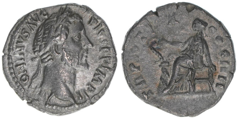 Antoninus Pius 138-161
Römisches Reich - Kaiserzeit. Denar. TR POT COS IIII
Rom
...