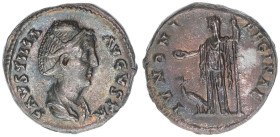 Faustina Maior +141 Gattin des Antoninus Pius
Römisches Reich - Kaiserzeit. Denar. IVNONI REGINAE
Rom
2,81g
Kampmann 36.4
vz