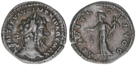 Septimius Severus 193-211
Römisches Reich - Kaiserzeit. Denar. AEQVITATI AVGG
Rom
3,09g
RIC 122
ss/vz