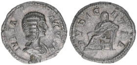 Julia Domna +217 Gattin des Septimius Severus
Römisches Reich - Kaiserzeit. Denar. PVDICITIA
Rom
3,49g
RIC 575
ss+