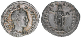 Severus Alexander 222-235
Römisches Reich - Kaiserzeit. Denar. P M TR P XI COS III P P
Rom
2,90g
Kampmann 62.62
vz