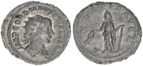 Gordianus III. Pius 238-244
Römisches Reich - Kaiserzeit. Antoninian. LAETITIA AVG N
Rom
5,00g
Kampmann 72.18
vz