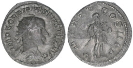 Gordianus III. Pius 238-244
Römisches Reich - Kaiserzeit. Antoninian. P M TR P V COS II P P
Rom
4,54g
Kampmann 72.39
ss/vz