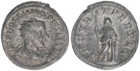 Gordianus III. Pius 238-244
Römisches Reich - Kaiserzeit. Antoninian. SECVRITAS PERPET
Rom
4,63g
Kampmann 72.47v
ss