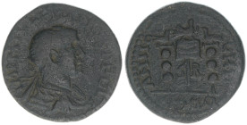Philippus II. 247-249
Römisches Reich - Kaiserzeit. Bronzemünze 26mm, ohne Jahr. Antiochia
9,95g
Krzyzanowska VII/14
ss-