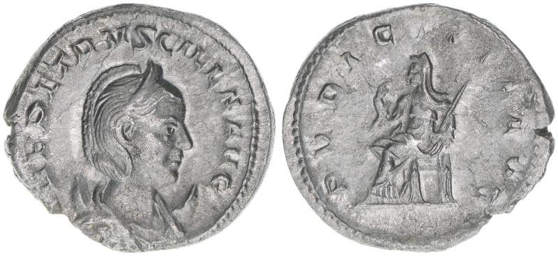 Herennia Etruscilla 251
Römisches Reich - Kaiserzeit. Antoninian. PVDICITIA AVG
...