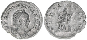 Herennia Etruscilla 251
Römisches Reich - Kaiserzeit. Antoninian. PVDICITIA AVG
4,06g
Kampmann 80.5
ss/vz