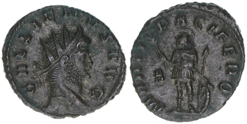 Gallienus 259-268
Römisches Reich - Kaiserzeit. Antoninian, ohne Jahr. MARTI PAC...