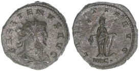 Gallienus 259-268
Römisches Reich - Kaiserzeit. Antoninian. LAETITIA AVG
3,59g
Kampmann 90.80
vz-