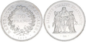 Republik
Frankreich. 50 Francs, 1979. Silber
30,01g
Schön 237
AG900
stfr