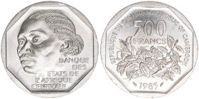 Republik seit 1984
Kamerun. 500 Francs, 1985. Kupfer-Nickel
10,95g
Schön 20
stfr