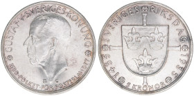 Gustaf V. 1907-1950
Schweden. 5 Kronor, 1935. Silber
25,03g
Schön 38
vz