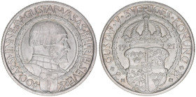 Gustaf V. 1907-1950
Schweden. 2 Kronor, 1921. Silber
14,97g
Schön 36
vz++