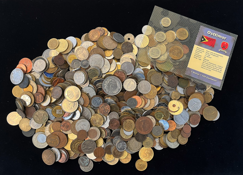 Kiloware
Weltmünzen. Lot 3 Kilogramm. Lot no return - Umtausch ausgeschlossen - ...