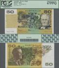 Australia: Reserve Bank of Australia 50 Dollars ND(1985), P.47e with signature Johnston & Fraser, PCGS graded 67 Superb Gem New PPQ.
 [differenzbeste...
