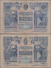 Austria: Österreichisch-Ungarische Bank 50 Kronen 1902, P.6, small border tear and tiny hole at center, Condition: F/F-.
 [differenzbesteuert]