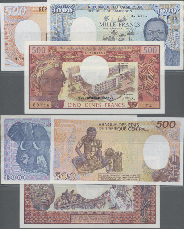 Cameroon: République Unie du Cameroun and République du Cameroun, lot with 3 ban...