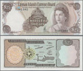Cayman Islands: Cayman Islands Currency Board 25 Dollars L.1974, P.8 in perfect UNC condition.
 [differenzbesteuert]