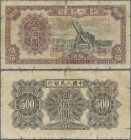 China: Peoples Bank of China, second series 1949, 500 Yuan, P.843, genuine note from an old collection, weak paper with margin split and small holes a...