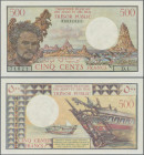Djibouti: Trésor Public - Territoire Français des Afars et des Issas, 500 Francs ND(1975), P.33 in perfect UNC condition.
 [differenzbesteuert]