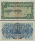 Egypt: Government of Egypt 10 Piastres May 27th 1917 Specimen, P.160bs with perforation ”Cancelled” and without serial number, tiny dent at upper left...