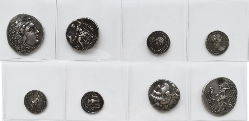 Antike: Nachahmungen / Copy alter Münzen, dabei: 2 x Tetradrachmen (Seleukia und...