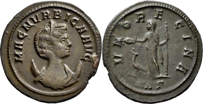 Magnia Urbica, Gattin des Carinus: Æ-Antoninian, IVNO REGINA, 3,53 g, Kampmann 1...