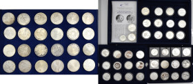 Alle Welt: Olympische Spiele: 39 internationale Silbermünzen zum Thema Olympische Spiele, alle polierte Platte, in Kapseln, Zertifikate und original S...