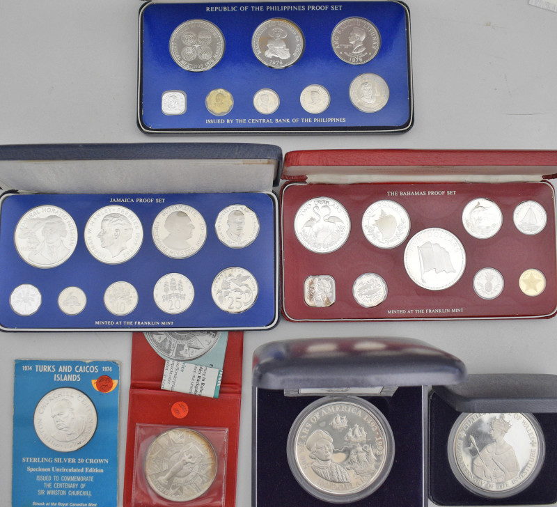 Alle Welt: Die besondere Münze, dabei: 20 Crowns 1974 der Turk und Caicos Inseln...