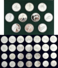 Kanada: Kanada: Olympische Spiele Montreal 1976: 14 x 5 Dollars sowie 14 x 10 Dollars Gedenkmünzen 1973-1976, augenscheinlich komplette Serie zur Olym...