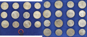 Kanada: Olympische Spiele Montreal 1976: 14 x 5 Dollars sowie 14 x 10 Dollars Gedenkmünzen 1973-1976, augenscheinlich komplette Serie zur Olympiade in...