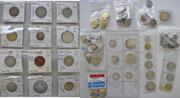 Mexiko: Kleines Lot mit diversen Münzen aus Spanien, überwiegend Kleinmünzen. Dabei nicht nur moderne Münzen, sondern auch Münzen aus den 30er oder au...
