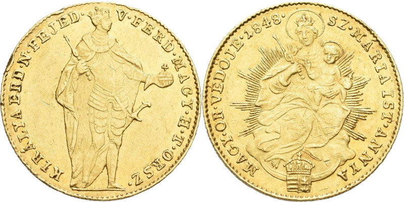 Ungarn: Ferdinand I. 1835-1848: Dukat 1848, Kremnitz. Ungarische Umschrift mit F...