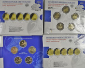 Deutschland: 2 Euro Gedenkmünzen-Sets der Serie Bundesländer 2006 - 2010. Dabei in stempelglanz jeder Jahrgang 2x = 10 Sets, in der höchsten Qualität ...