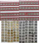 Deutschland: Vom Kaiserreich bis zur BRD: Auf 8 Alben verteilte Sammlung Kleinmünzen 1 Pfennig - 10 Pfennig, nach Jahrgängen und Buchstaben gesammelt,...