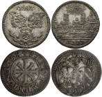 Altdeutschland und RDR bis 1800: Nürnberg: Lot 2 Stück, Kreuzer 1758, 1773, Kellner 377, 383, sehr schön-vorzüglich, vorzüglich.
 [differenzbesteuert...