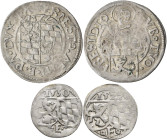 Altdeutschland und RDR bis 1800: Passau, Ernst Herzog von Bayern, Administrator 1517-1540. Lot 7 Stück, dabei 5 x einseitige Zweier 1527, 1528, 1529, ...
