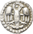 Altdeutschland und RDR bis 1800: Rottweil, Anonym 1230 - 1250: Brakteat, 0,27 g, Stilisierter Adler mit ausgebreiteten Schwingen nach rechts. Fast vor...