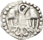 Altdeutschland und RDR bis 1800: Rottweil, Anonym 1230 - 1250: Brakteat, 0,32 g, Stilisierter Adler mit ausgebreiteten Schwingen nach rechts. Fast vor...
